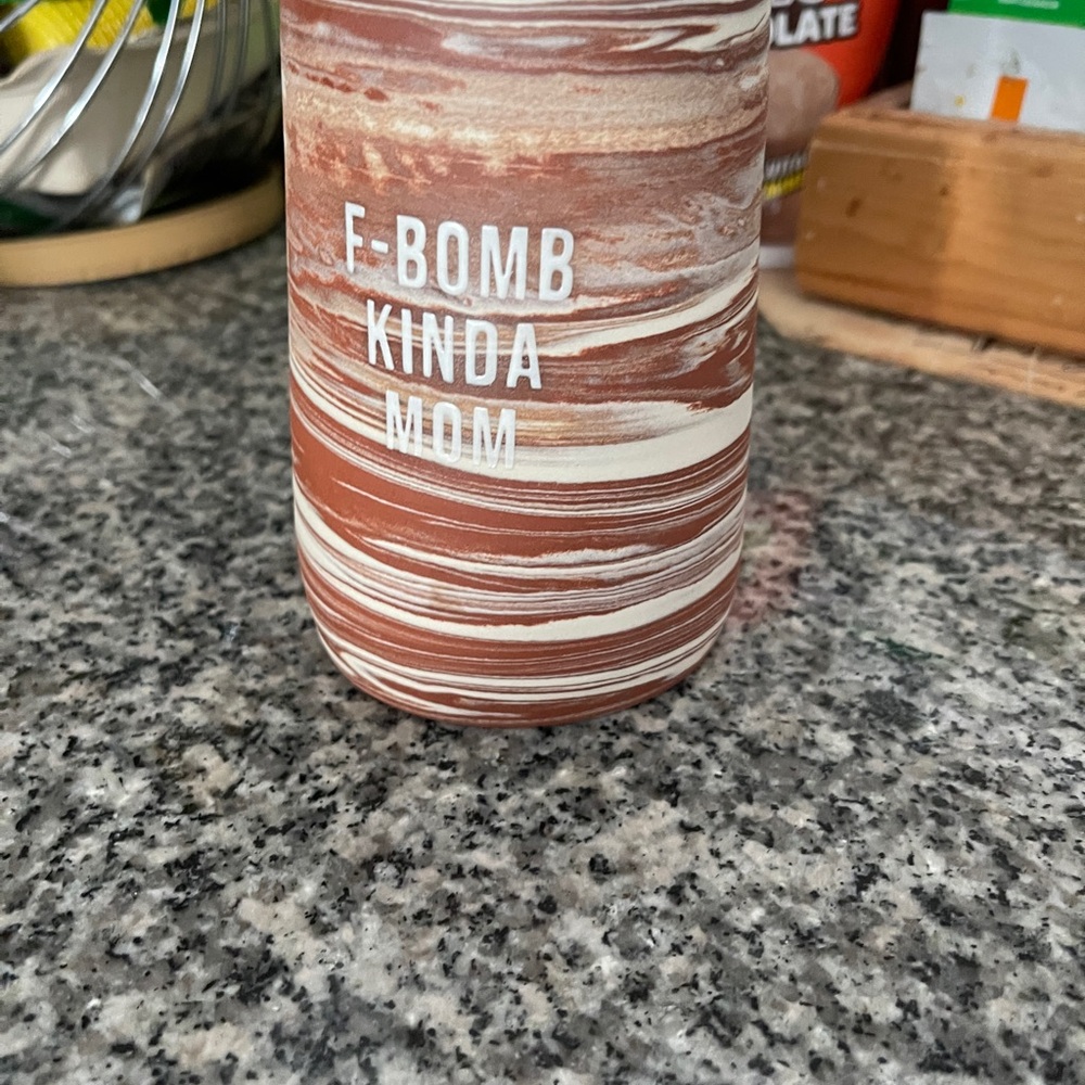 Marbled Brown Travel Mug